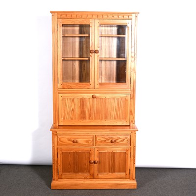 Lot 407 - Ercol bookcase/ drinks cabinet