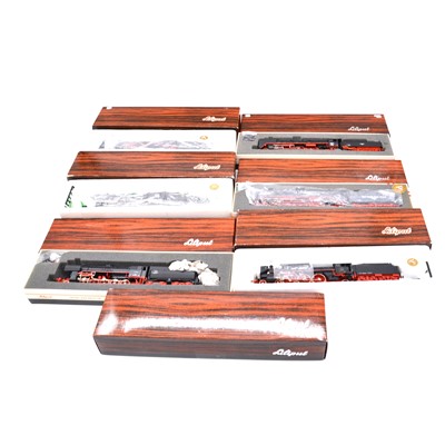 Lot 491 - Seven Liliput HO gauge model railway steam locomotives, all boxed.