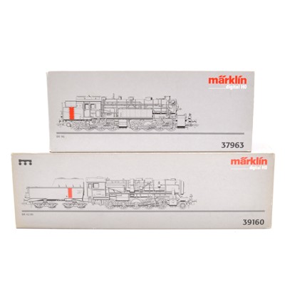 Lot 299 - Two Marklin HO gauge model railway locomotives including ref 37963 BR96