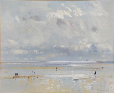 Lot 305 - Robert King, Brancaster beach scene