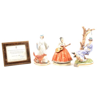 Lot 14 - Three Royal Worcester china figurines