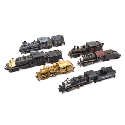 Lot 400 - Six brass HO gauge model railway locomotives