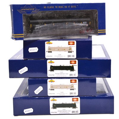 Lot 238 - Five Athearn Genesis HO gauge tank cars sets.