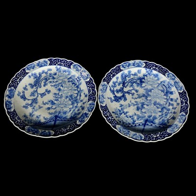 Lot 38 - Pair of Japanese porcelain chargers