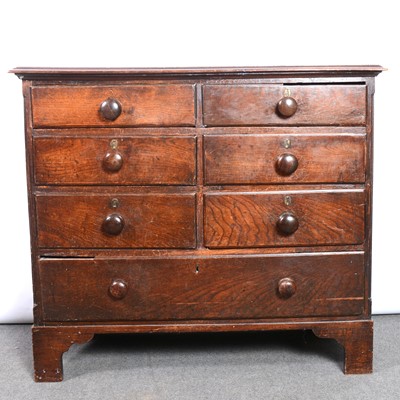 Lot 332 - Victorian oak chest of drawers