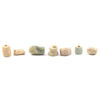 Lot 286A - Collection of ancient pre-Colombian jade beads.