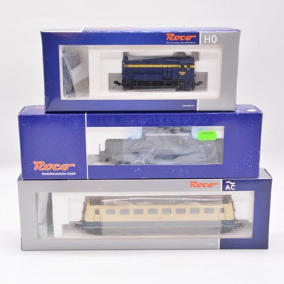 Lot 379 - Three Roco HO gauge model railway locomotives including DRG E80 04 etc