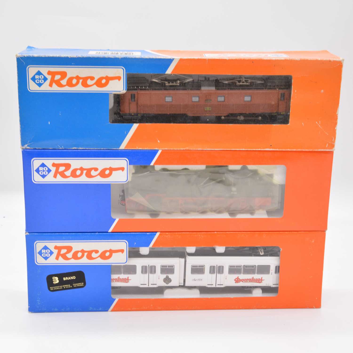 Lot 473 - Three Roco HO gauge model railway locomotives including ref 43508 SBB BE4/6