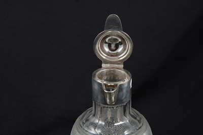 Lot 229 - Silver mounted claret jug