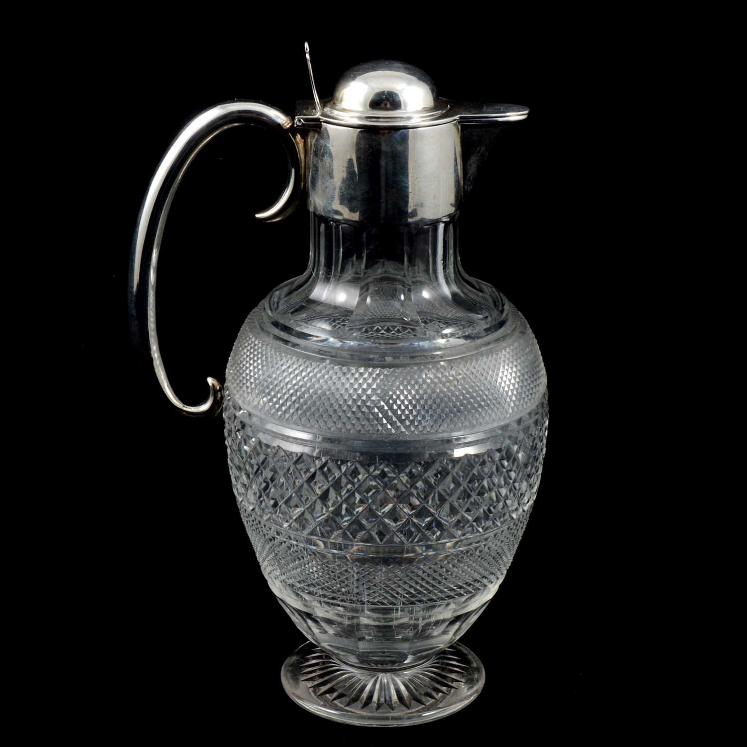 Lot 229 - Silver mounted claret jug