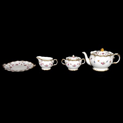 Lot 89 - Royal Crown Derby, a tea service for eight settings, 'Royal Antoinette' pattern