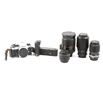 Lot 104a - Nikon FA 35mm film camera and lenses.