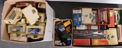 Lot 174 - A quantity of die-cast model vans, cars and veihcles, including LLedo and Matchbox.