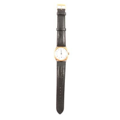 Lot 319 - Audax Sports- a 9 carat gold vintage wristwatch.