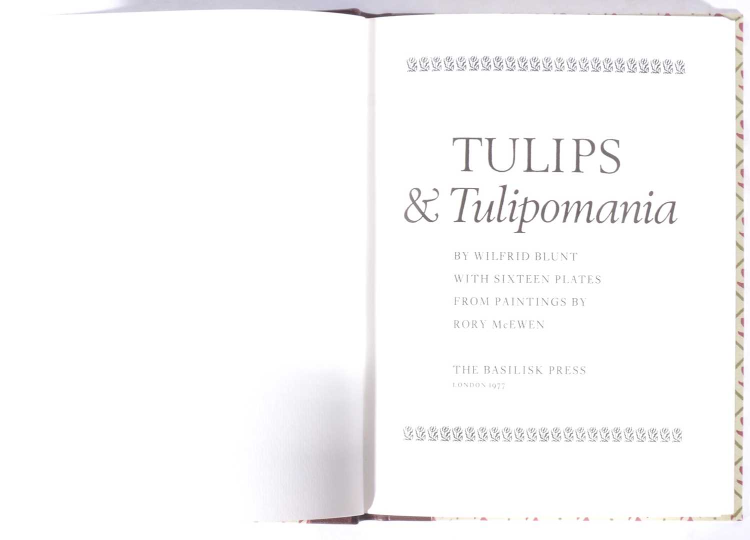 Lot 108 - William Blunt, Tulips & Tulipomania