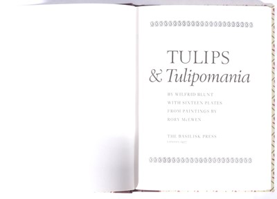 Lot 108 - William Blunt, Tulips & Tulipomania