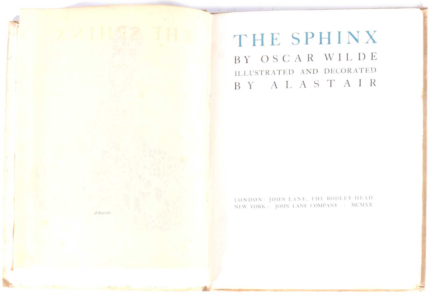 Lot 92 - Oscar Wilde, The Sphinx