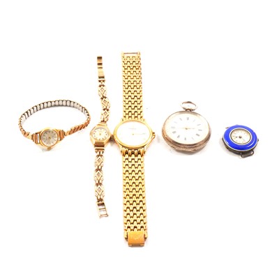 Lot 335 - A collection of wrist and pocket watches.