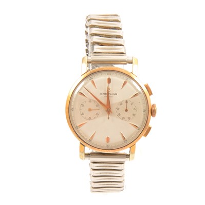 Lot 310 - Breitling - a gentleman's Geneve chronograph wristwatch.