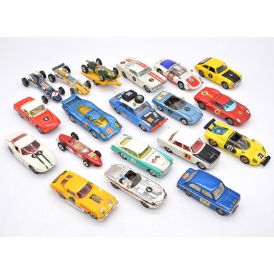 Lot 1117 - Nineteen Corgi Toys die-cast model racing cars including Aston Martin DB4 etc