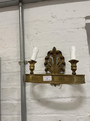 Lot 127 - Set of five gilt bronze wall appliques, late 19th century