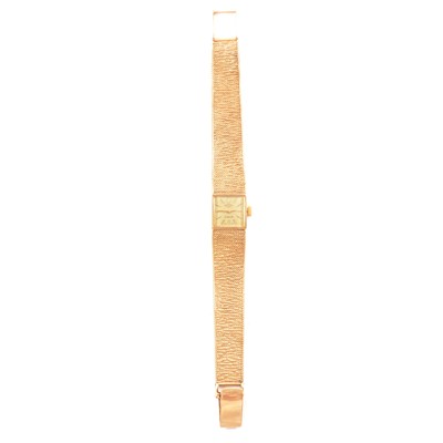Lot 344 - Rotary - a lady's 9 carat yellow gold bracelet watch.