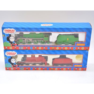 Lot 359 - Two Hornby OO gauge model railway Thomas the Tank Engine series locomotives