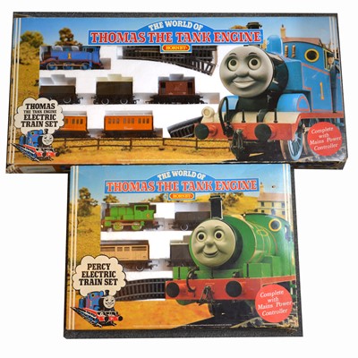 Lot 329 - Two Hornby OO gauge model railways sets from the Thomas the Tank Engine series