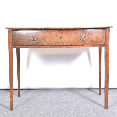 Lot 454 - George III mahogany bowfront side table