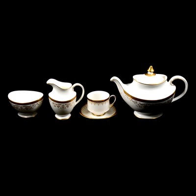 Lot 100 - Royal Doulton bone china tea service, 'Belmont' pattern