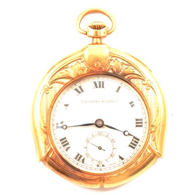 Lot 282 - Tavannes - an 18c dress pocket watch.