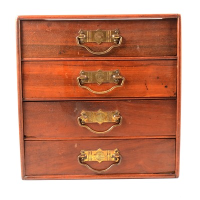 Lot 127 - Small mahogany chest of four drawers