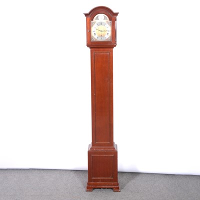 Lot 308 - Reproduction mahogany case grandmother clock, and a cuckoo clock