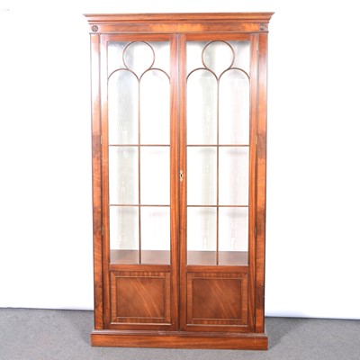 Lot 307 - MOdern mahogany display cabinet, in the Georgian style