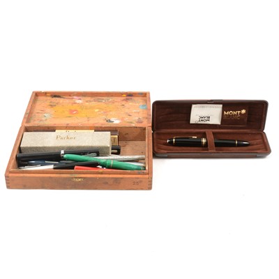 Lot 177 - Quanityt of vintage pens, pencils, and other implements.