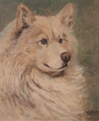 Lot 288 - E M Nelson, Boris Olaf, portrait of dog.