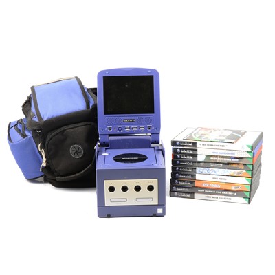 Lot 202 - Nintendo Gamecube games console, with nine games.