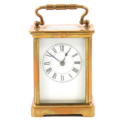 Lot 170 - French brass carriage clock