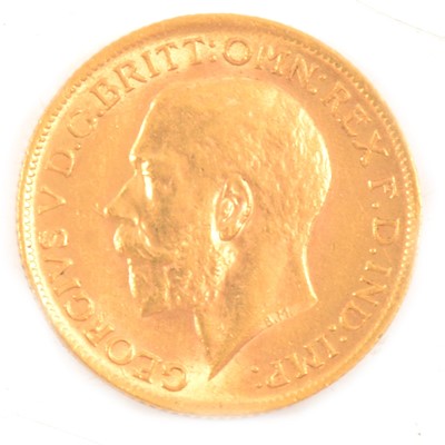 Lot 140 - A Gold Full Sovereign Coin, George V 1911.