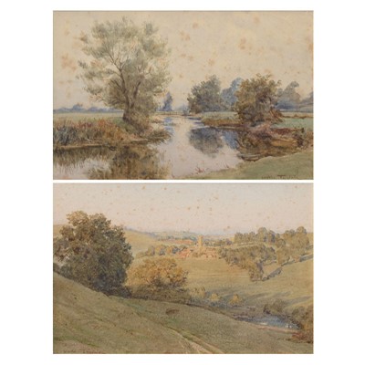 Lot 265 - Walter Tyndale, Landscape, watercolours, a...