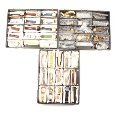 Lot 330 - Forty-one wristwatches, to include Majex, Ramona, Fortis, Ginsbo, Genievre, Timex.