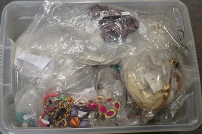 Lot 444 - Approx. 250 pieces of Swarovski components or similar new costume jewellery.