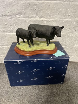 Lot 1 - Border Fine Arts - ten individual models of cattle, boxed.