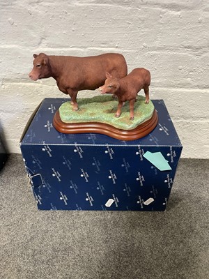 Lot 1 - Border Fine Arts - ten individual models of cattle, boxed.