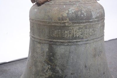 Lot 645 - Cast bronze bell, Taylor & Co, Loughborough, 1890