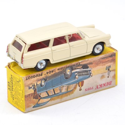 Lot 1066 - French Dinky Toys die-cast model, ref 525 Commerciale 404 Peugeot