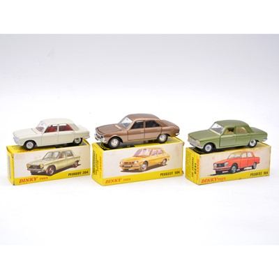 Lot 1071 - Three Spanish Dinky Toys die-cast models, all Peugeot.