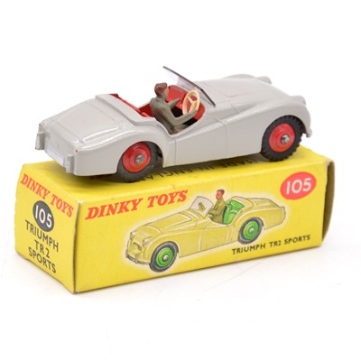 Lot 1065 - Dinky Toys die-cast model, ref 105 Triumph TR2 Sports car