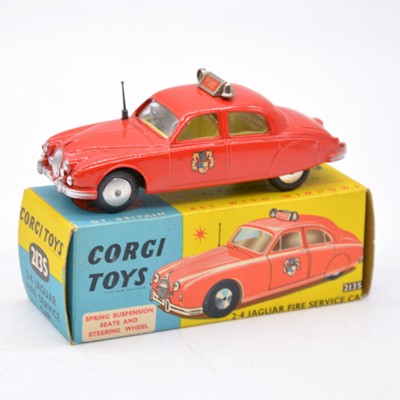 Lot 1099 - Corgi Toys die-cast model, ref 213S 2.4 Jaguar Fire Service car