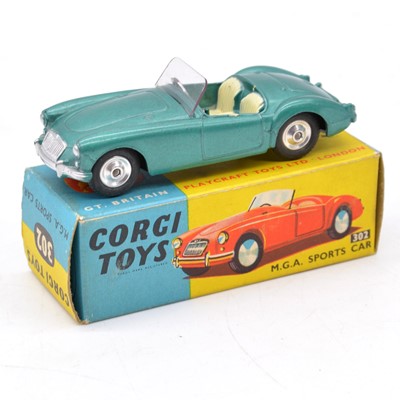 Lot 1101 - Corgi Toys die-cast model, ref 302 MGA Sports car